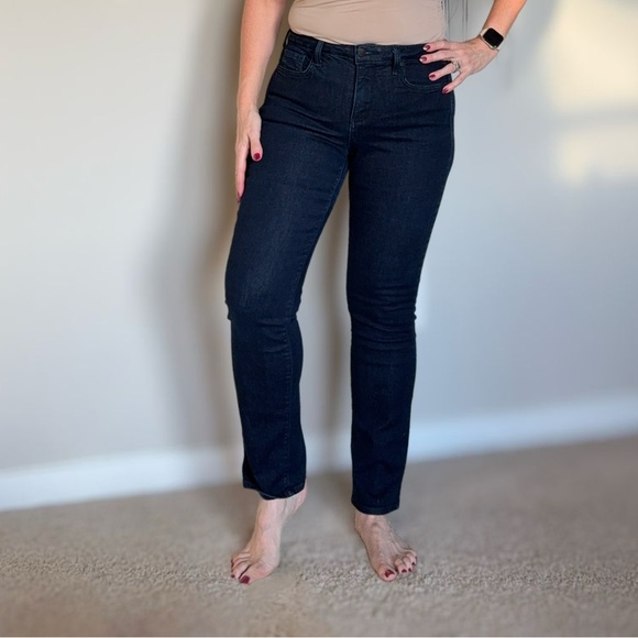 NYDJ Denim - NYDJ Women's Blue Sheri Slim Leg Jeans dark wash